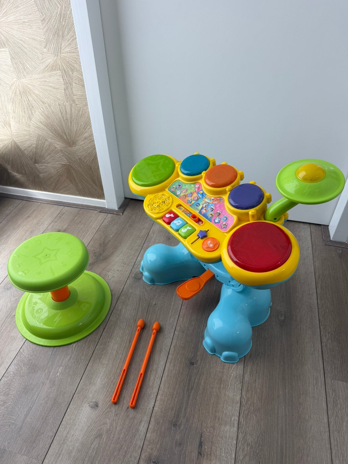 Vtech Rock en leer drumstel, Ophalen of Verzenden, Zo goed als nieuw, Overige typen