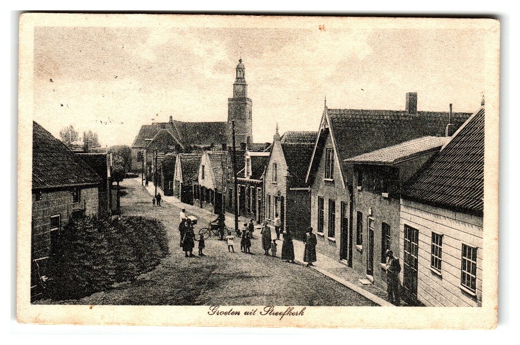 Streefkerk, Groeten uit, Verzamelen, Verzenden, 1920 tot 1940, Gelopen, Zuid-Holland