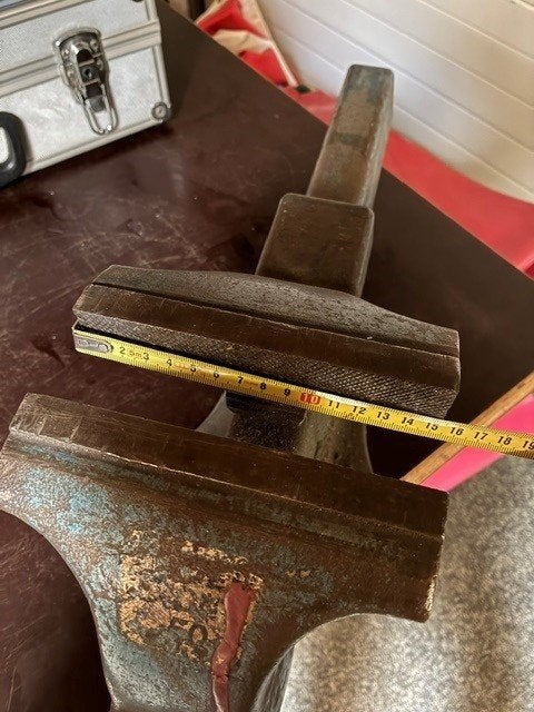 bankschroef 150mm Heuer, Doe-het-zelf en Verbouw, Ophalen, Gebruikt, 120 tot 170 cm, Bankschroef