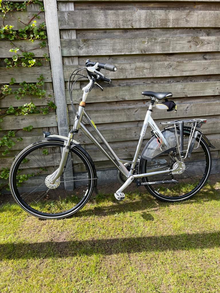 Gazelle Allure damesfiets  61inch 21versnellingen, Ophalen, Gebruikt, Velgrem, Versnellingen
