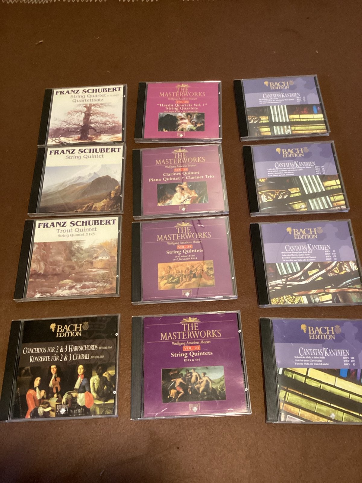 Diverse Klassieke CD Collectie: Bach, Schubert, Mozart, Ophalen, Kamermuziek, Gebruikt, Barok