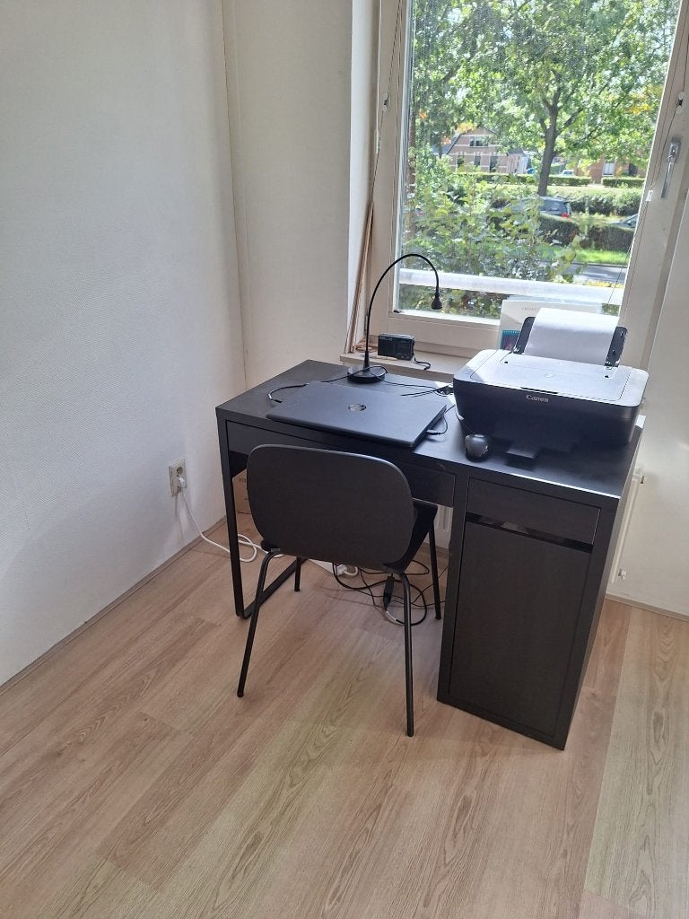 Bureau, Ophalen, Zwart, Gebruikt, 104 cm