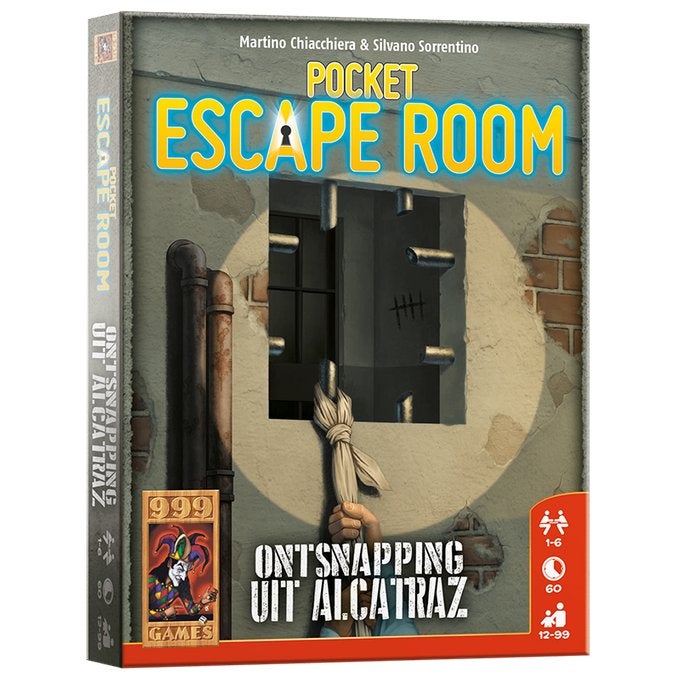 Pocket Escape Room; Ontsnapping uit Alcatraz, Ophalen of Verzenden, Zo goed als nieuw, 999 Games
