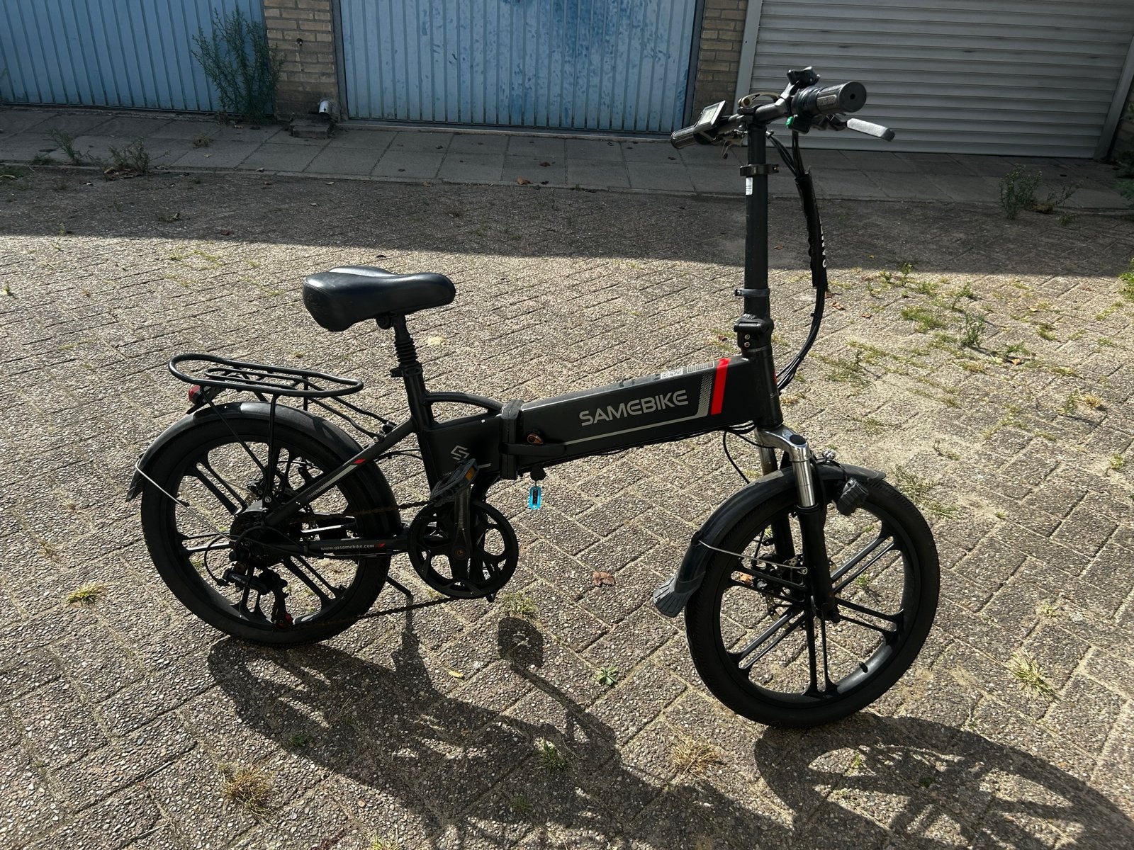 Samebike opvouwbare elektrische fiets, Gebruikt, Minder dan 47 cm, 30 tot 50 km per accu, Ophalen