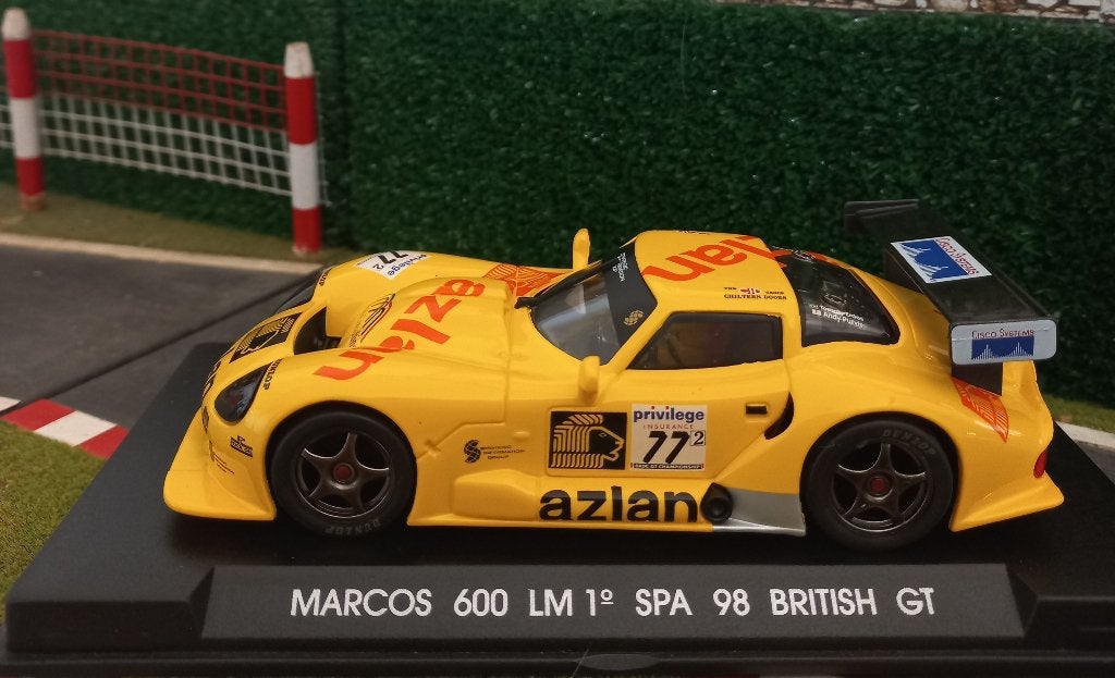 FLY Slotcar Marcos 600 LM  1e SPA 98  Britisch GT, Overige merken, Racebaan, Nieuw, Ophalen of Verzenden