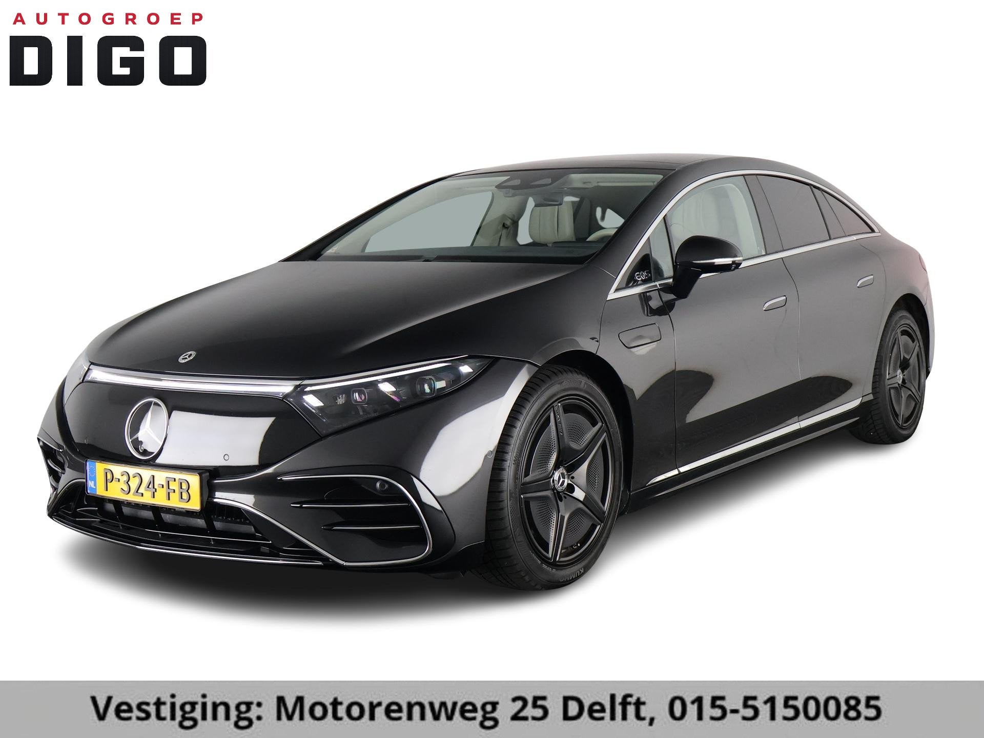 Mercedes-Benz EQS 450+ AMG LINE 108 kWh SOH 99% GARANTIE 203, Auto's, Dealer onderhouden, Gebruikt, 124 €/maand, Parkeerassistent