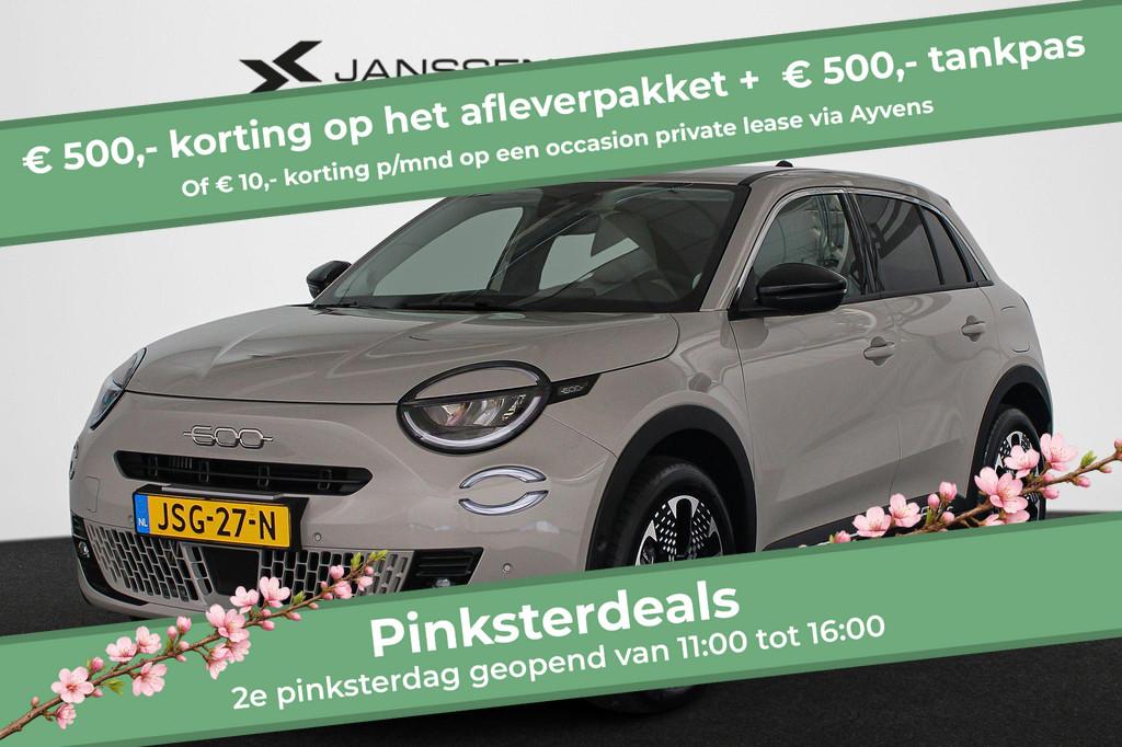 Fiat 600 1.2 Hybrid La Prima Leder Stoelverwarming Massage K, 145 pk, Euro 6, 1199 cc, 620 kg