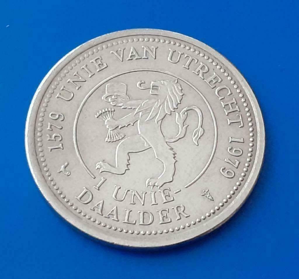 1 Uniedaalder 1979 - Unie van Utrecht, Postzegels en Munten, Penningen en Medailles, Verzenden, Overige materialen, Nederland