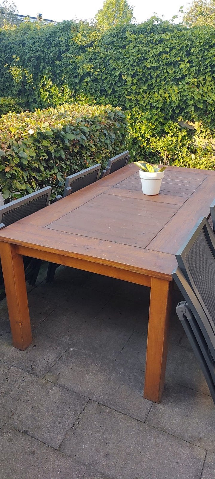 Houten buitentafel, Ophalen, Gebruikt, Rechthoekig, Hout