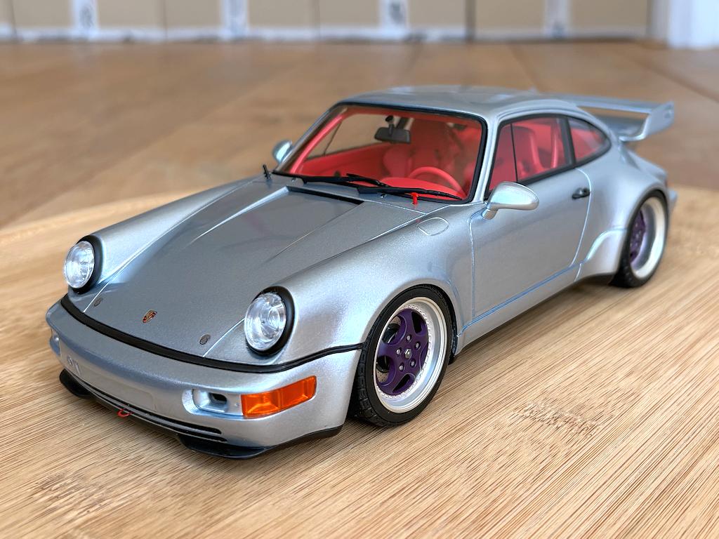 Porsche 911 964 RSR 3.8 zilver 1:18 GT Spirit GT837 nieuw, Ophalen of Verzenden, Nieuw, Auto, Overige merken