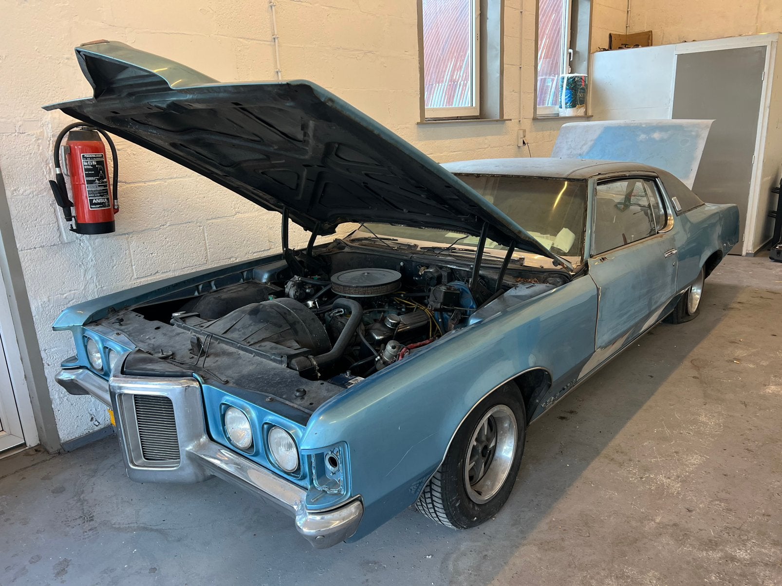 Pontiac Grand Prix 7.0 V8 AUT 1969 Blauw, Auto's, Achterwielaandrijving, Blauw, Bedrijf, LPG