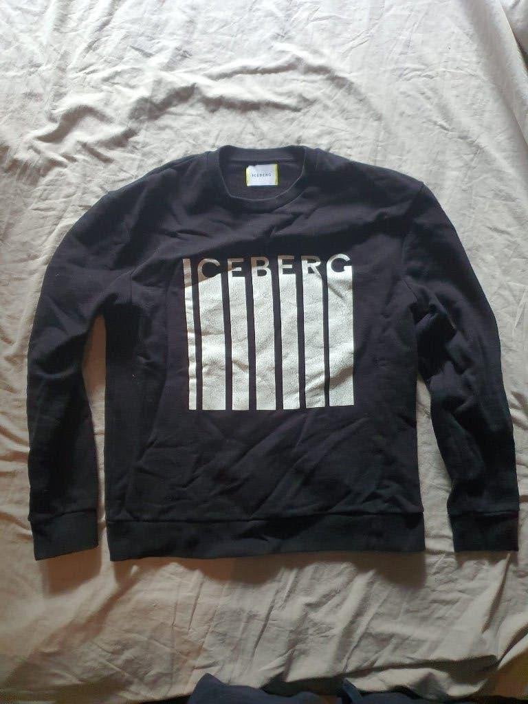 Sweater trui Iceberg zwart maat M, Kleding | Heren, Maat 48/50 (M), Zwart, Ophalen of Verzenden, Zo goed als nieuw