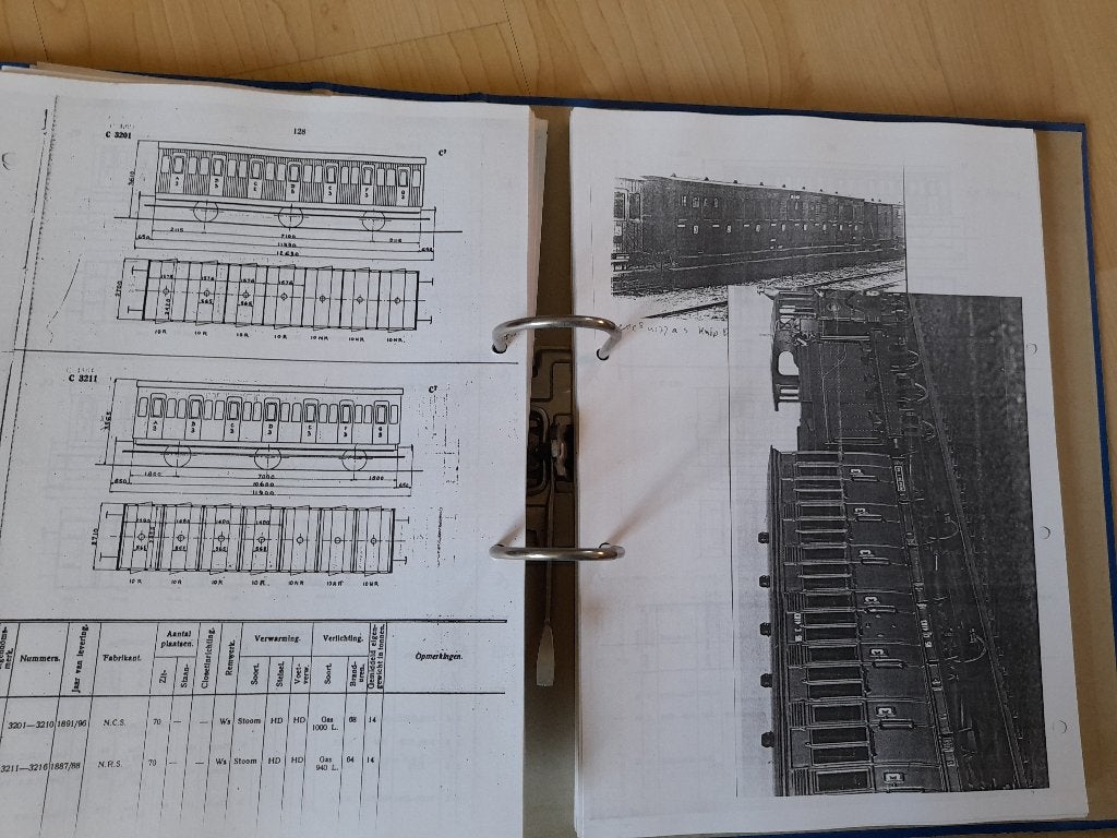2 MAPPEN MET WERKTEKENINGEN NEDERLANDSCHE SPOORWEGEN, Ophalen of Verzenden, Gelezen