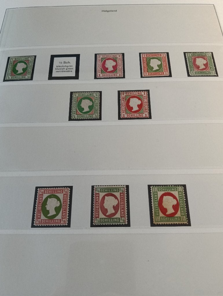 Helgoland ongest. bijna comp.  verz. div met keur CW 1200,-, Ophalen of Verzenden, Overige periodes, Postfris