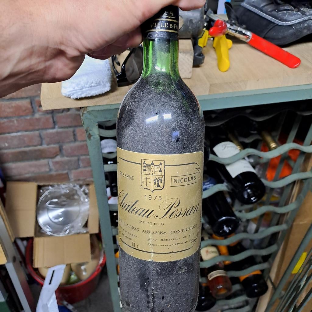 Rode wijn chauteu Pessan 1975, Ophalen of Verzenden, Frankrijk, Rode wijn