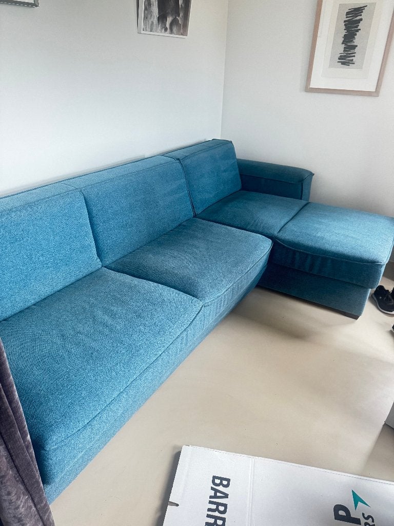 Mésonica Munro hoekslaapbank, gemêleerd donkerturquoise