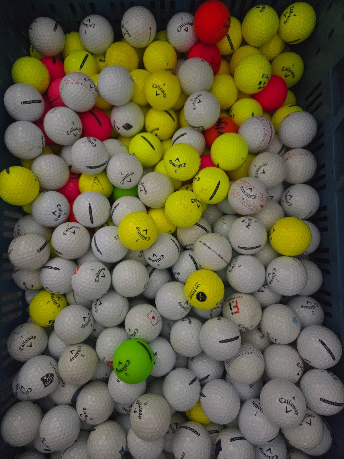 Callaway Supersoft Golfballen - Diverse Kleuren A KWALITEIT, Sport en Fitness, Ophalen of Verzenden, Zo goed als nieuw, Bal(len)