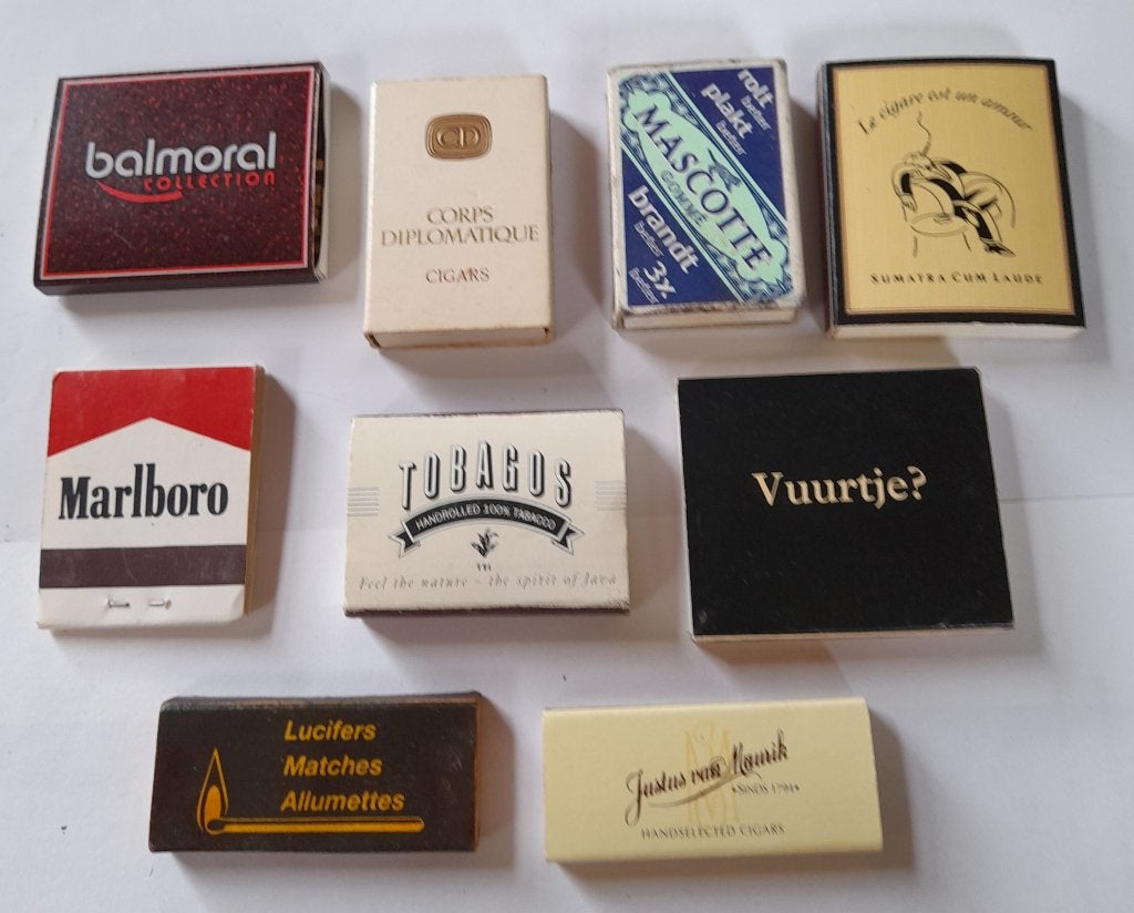 Luciferdoosjes allerlei, Verzamelen, Ophalen of Verzenden, Gebruikt, Sigarenbandjes
