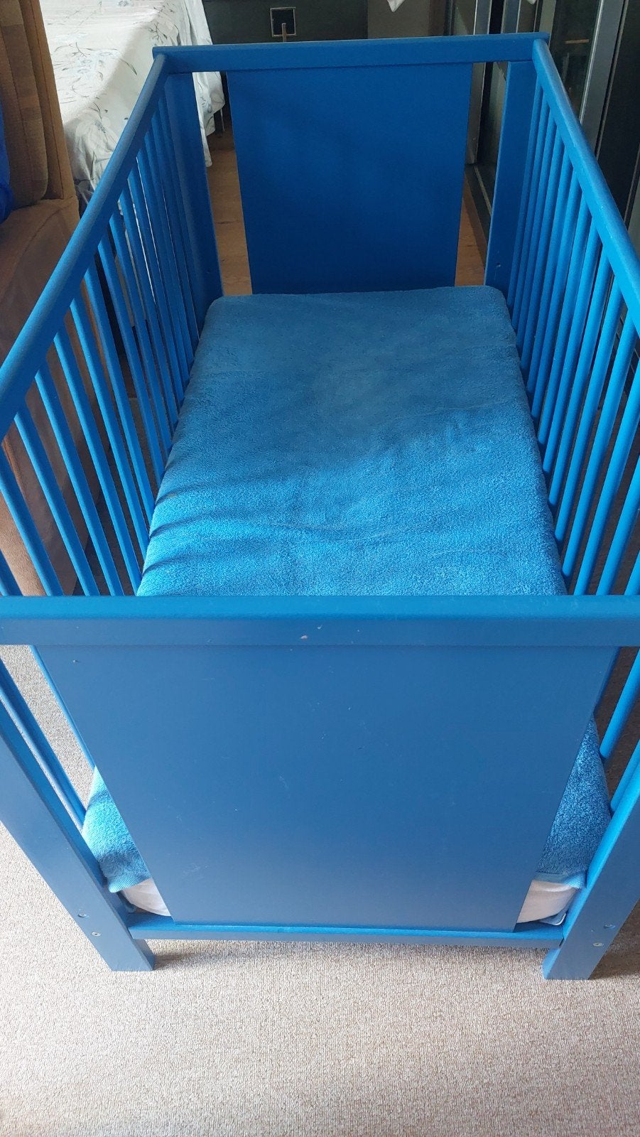 Zo goed als nieuw kinderbed - 164x65cm, Lattenbodem, Ophalen of Verzenden, Zo goed als nieuw, Minder dan 70 cm