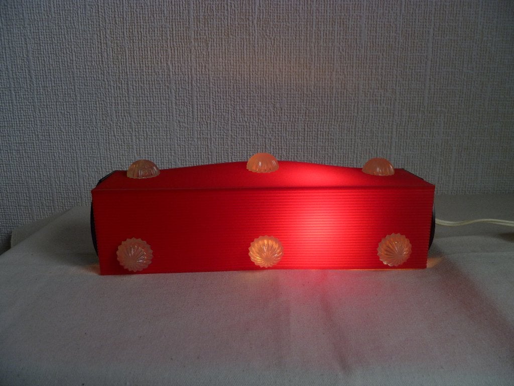 Retro vintage jaren 60 Brevettato Italië nachtlampje, Ophalen of Verzenden, Gebruikt, Kunststof, Jaren 60