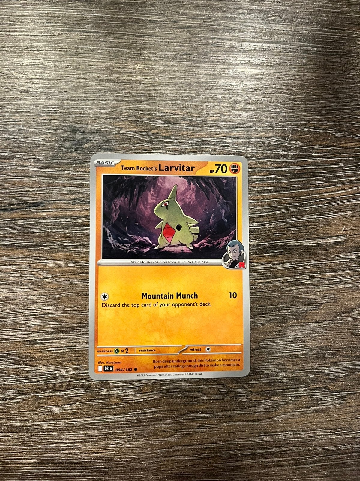 Team Rocket’s Larvitar DRI 094/182, Ophalen of Verzenden, Zo goed als nieuw