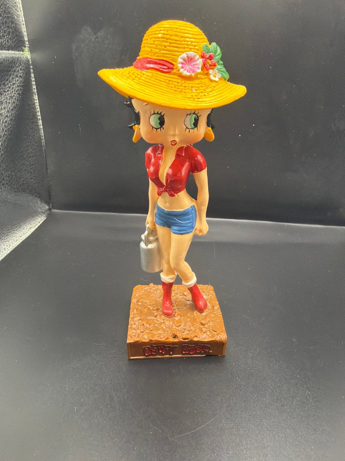 Betty Boop beeldje met gieter en strohoed, Ophalen of Verzenden, Zo goed als nieuw, X, X