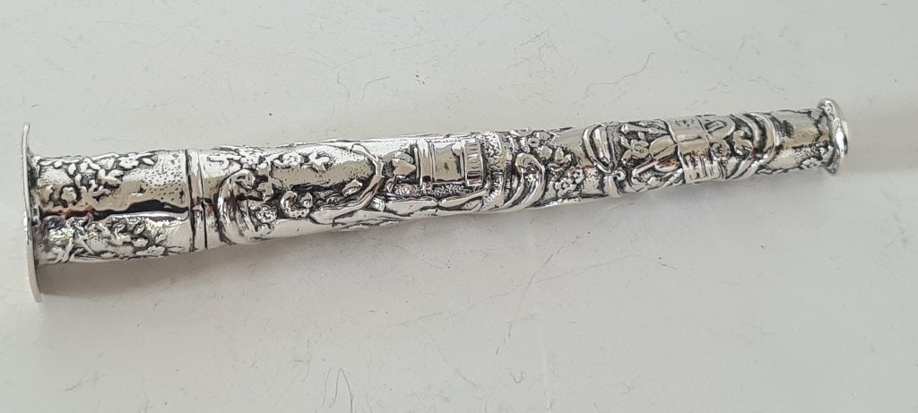 Antieke Zilveren Naaldenkoker huwelijkspaar Schoonhoven 1797, Antiek en Kunst, Ophalen of Verzenden, Zilver