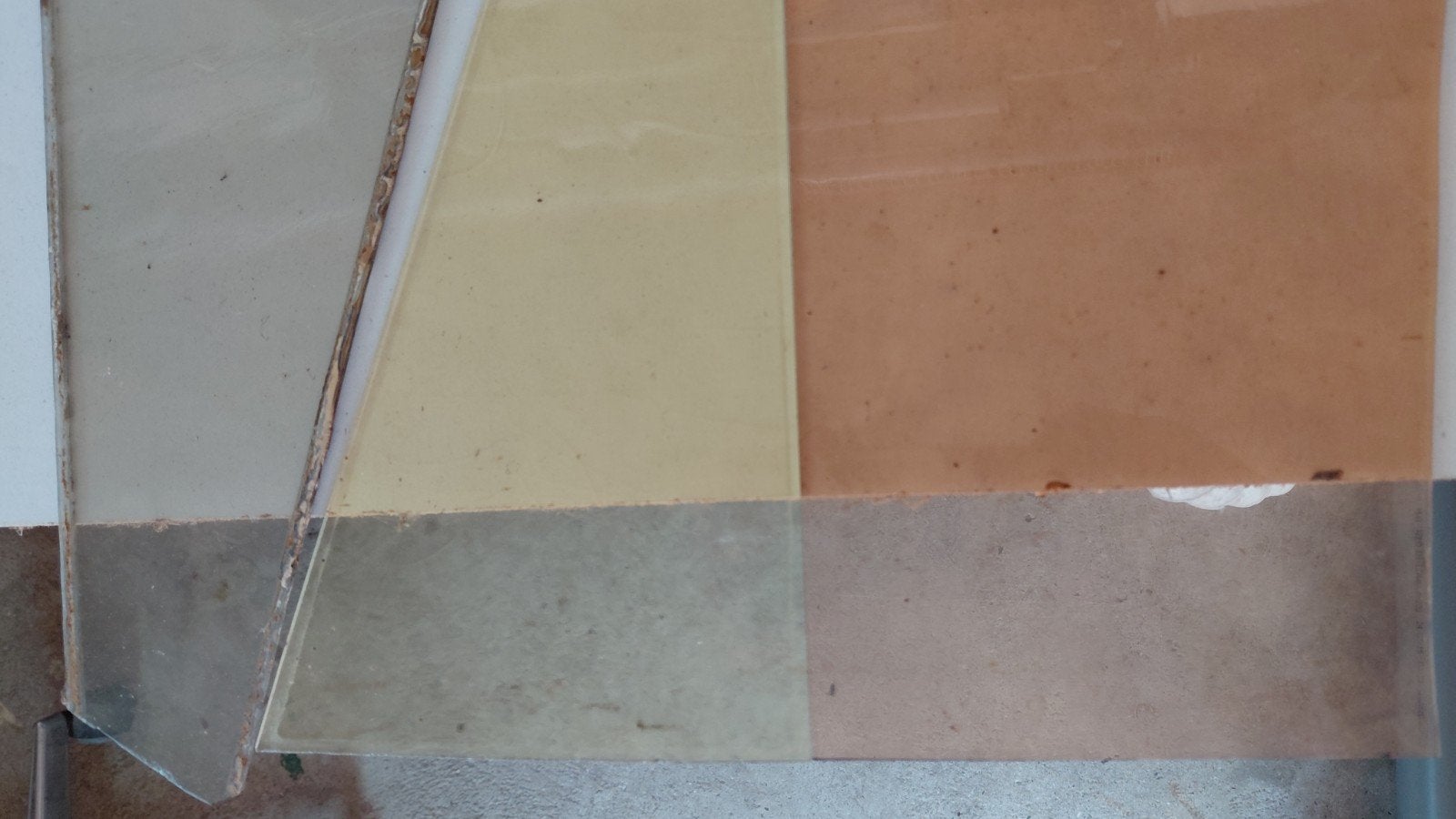 stukken glas voor glas in lood, Ophalen