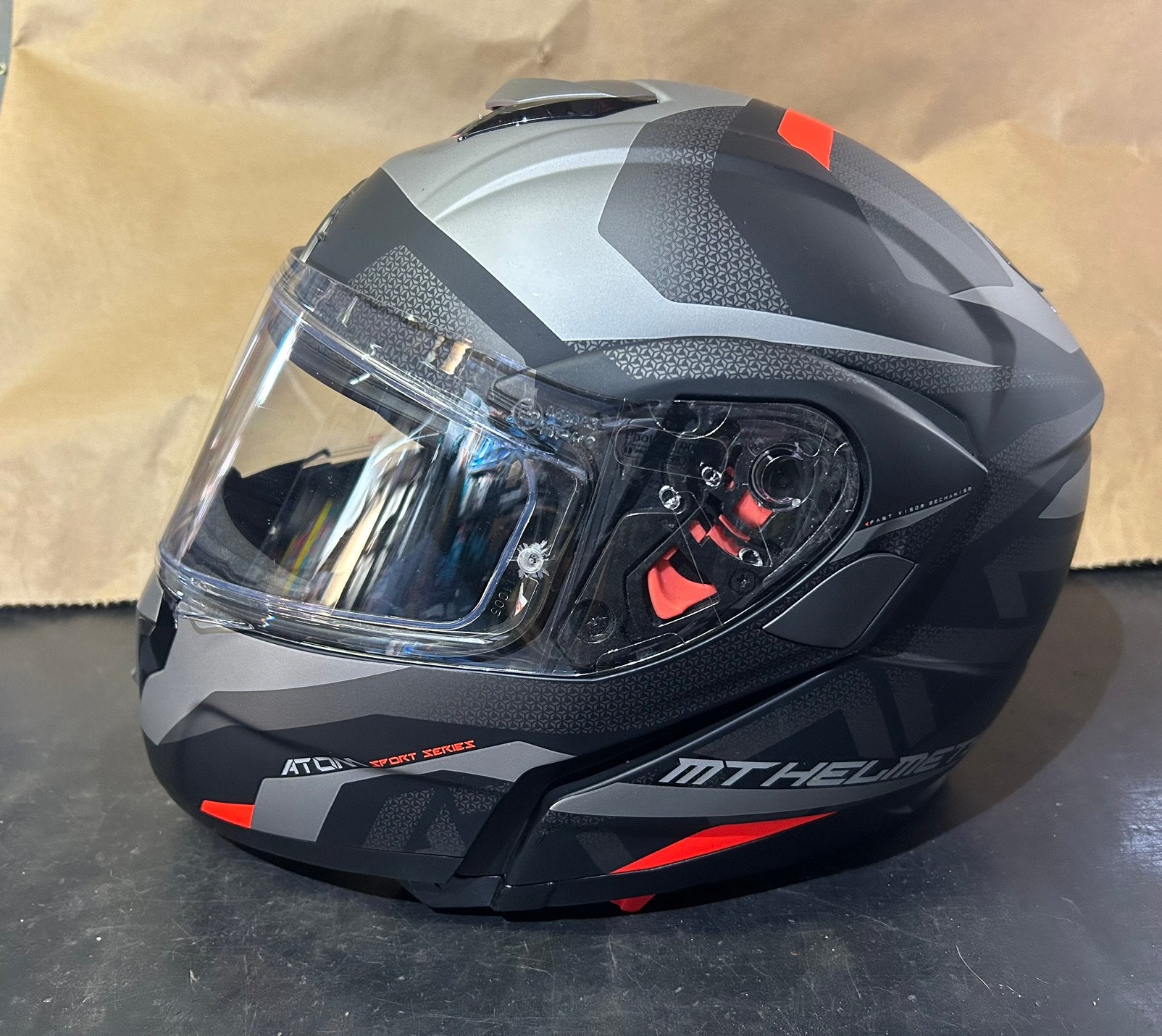 Zgan MT Atom motorhelm, Overige merken, Ophalen of Verzenden, Integraalhelm, L