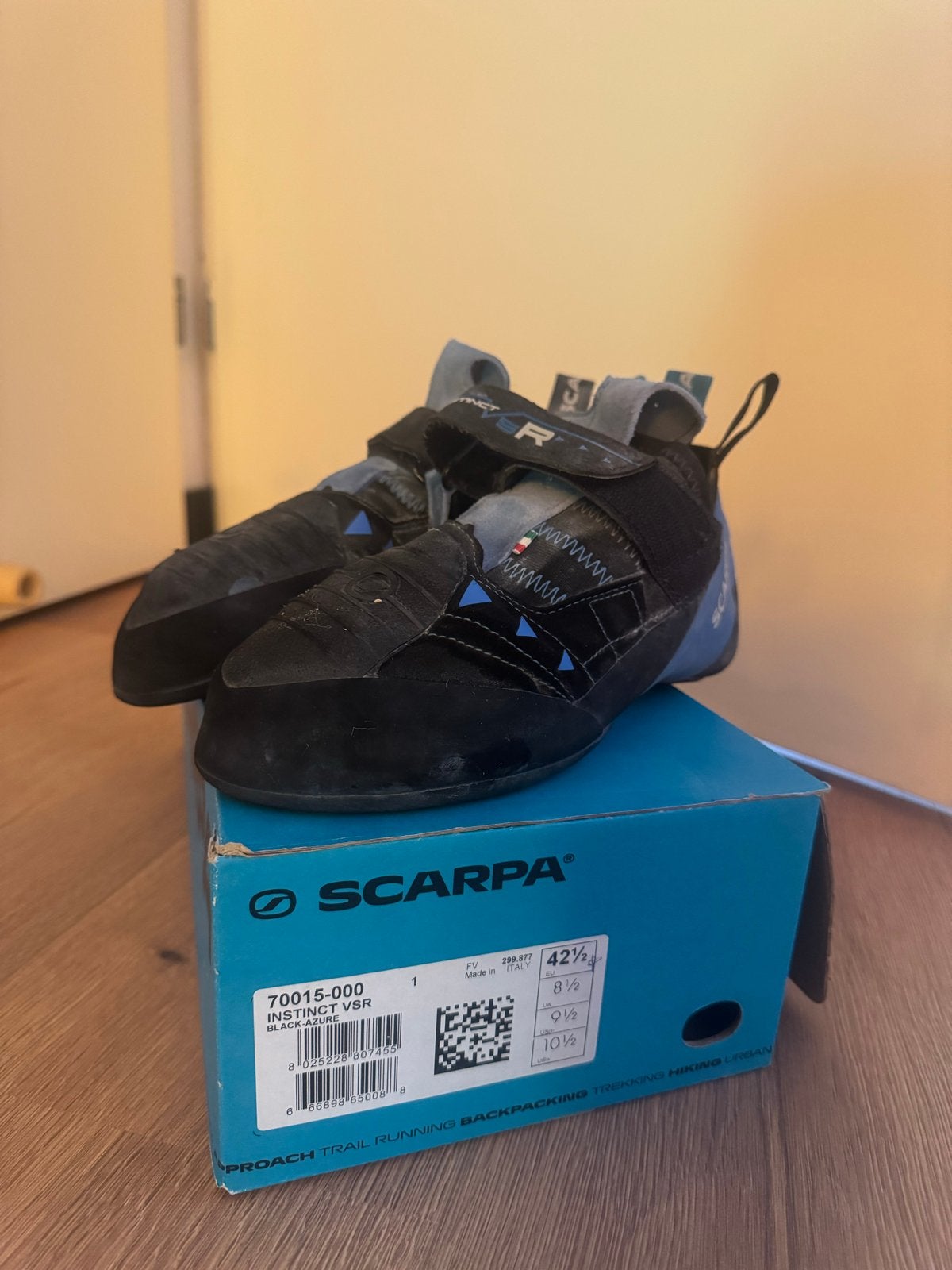 Scarpa Instinct VSR klimschoenen - Maat 42.5, Ophalen of Verzenden, Gebruikt