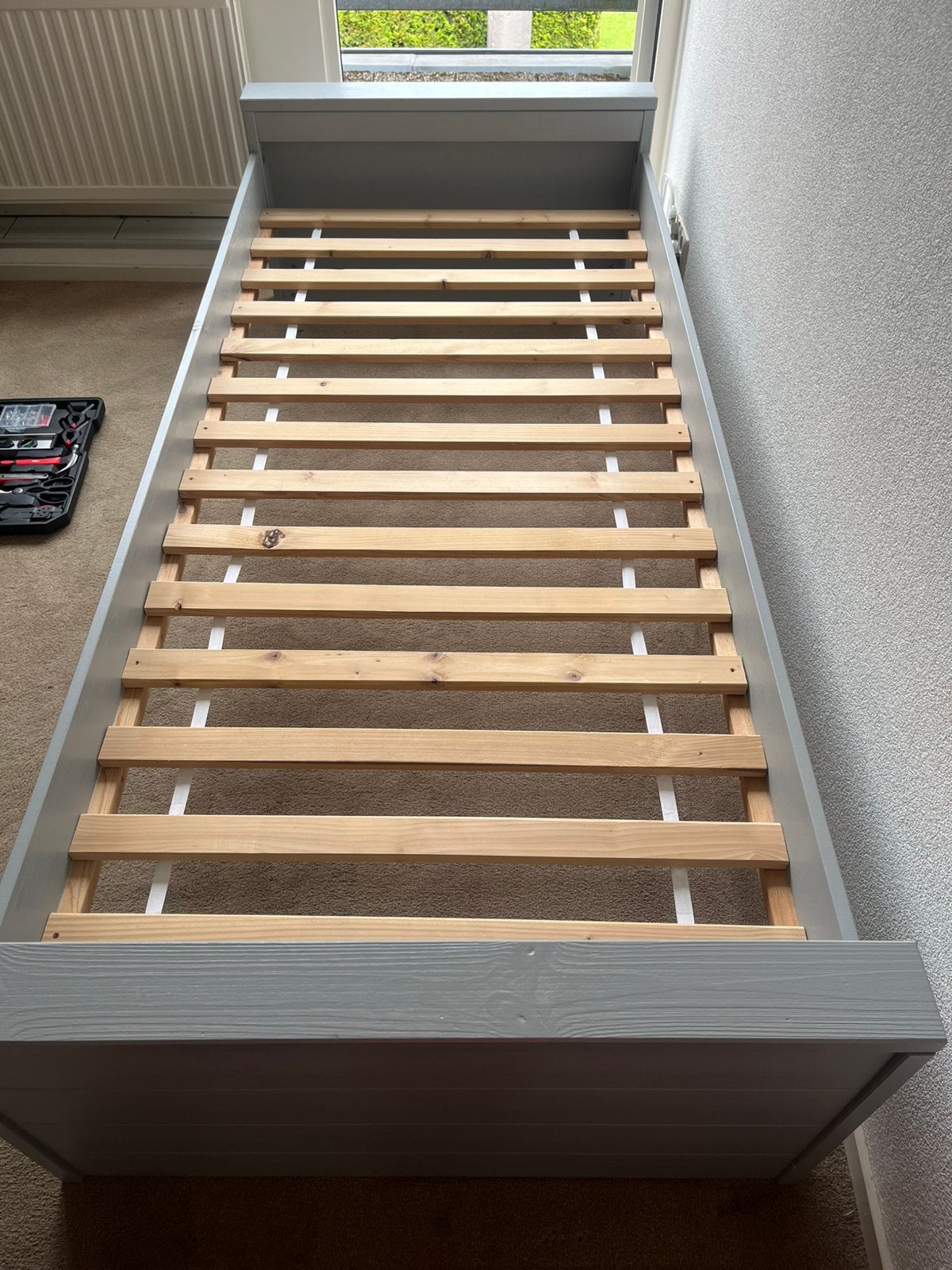 Eenpersoonsbed, Ophalen, 90 cm, Eenpersoons, Zo goed als nieuw