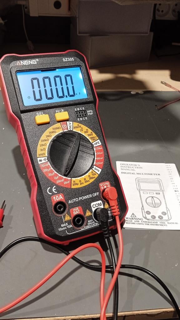 Professionele Digitale Multimeter met Capaciteitsmeter, Ophalen of Verzenden