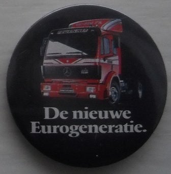 Button - De nieuwe eurogeneratie, Ophalen of Verzenden, Zo goed als nieuw, Transport, Button