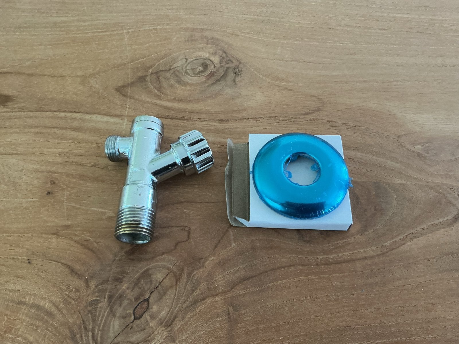 Hoekstopkraan verchroomd 1/2" x 10mm met rozet, Ophalen of Verzenden, Nieuw, Chroom, Kraan