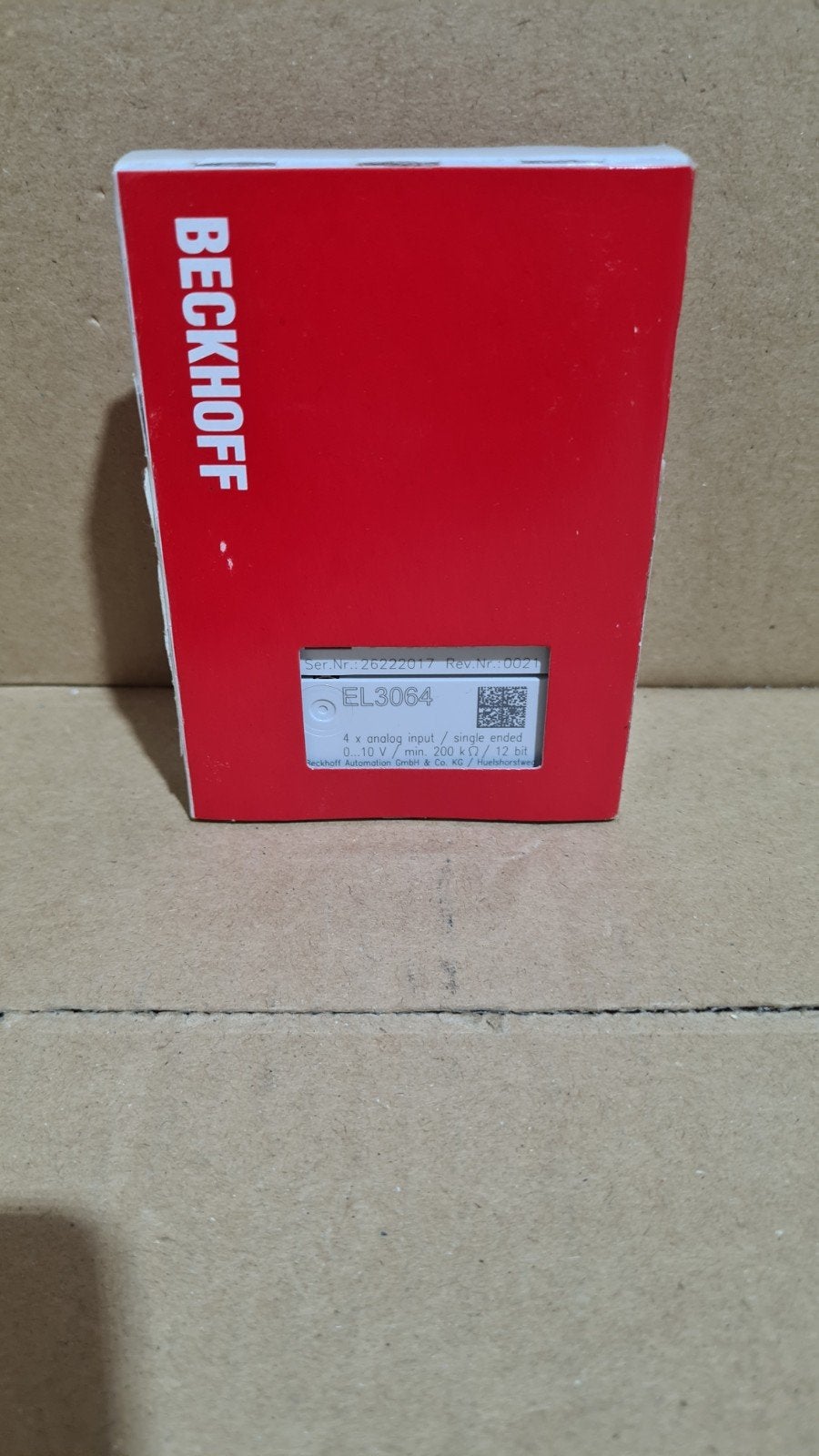 Beckhoff el3064 i/o module 26222017 4x analog input nieuw, Hobby en Vrije tijd, Elektronica-componenten, Ophalen of Verzenden