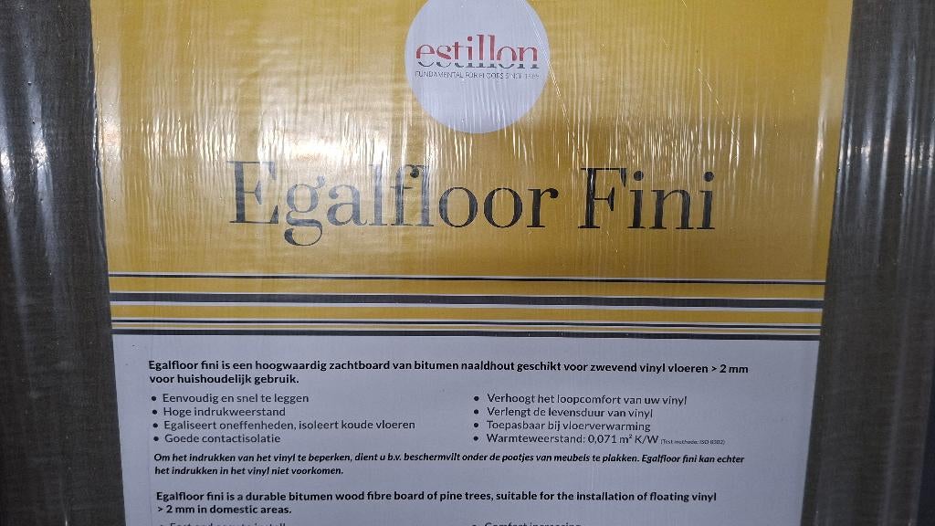 Estillon Egalfloor FINI Zachtboard voor zwevend vinyl vloer, Ophalen, ., ., Overige typen