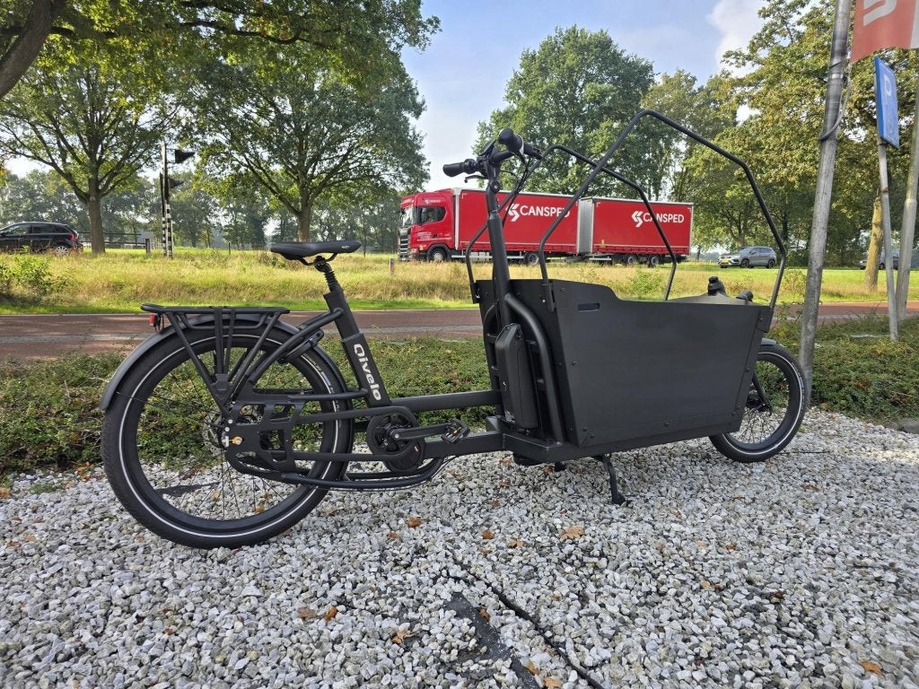 Qivelo Ananda Twowheel Elektrische bakfiets demomodel ZGAN, Fietsoptimaal.nl, Zo goed als nieuw, Info@fietsoptimaal.nl, Fietsoptimaal.nl