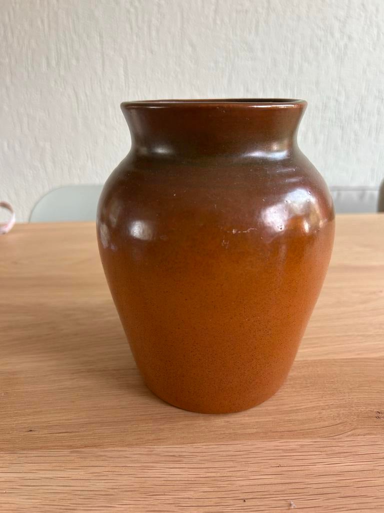Set van 2 Bruine Retro Vazen - Atelier Koppenol Rotterdam, Ophalen of Verzenden