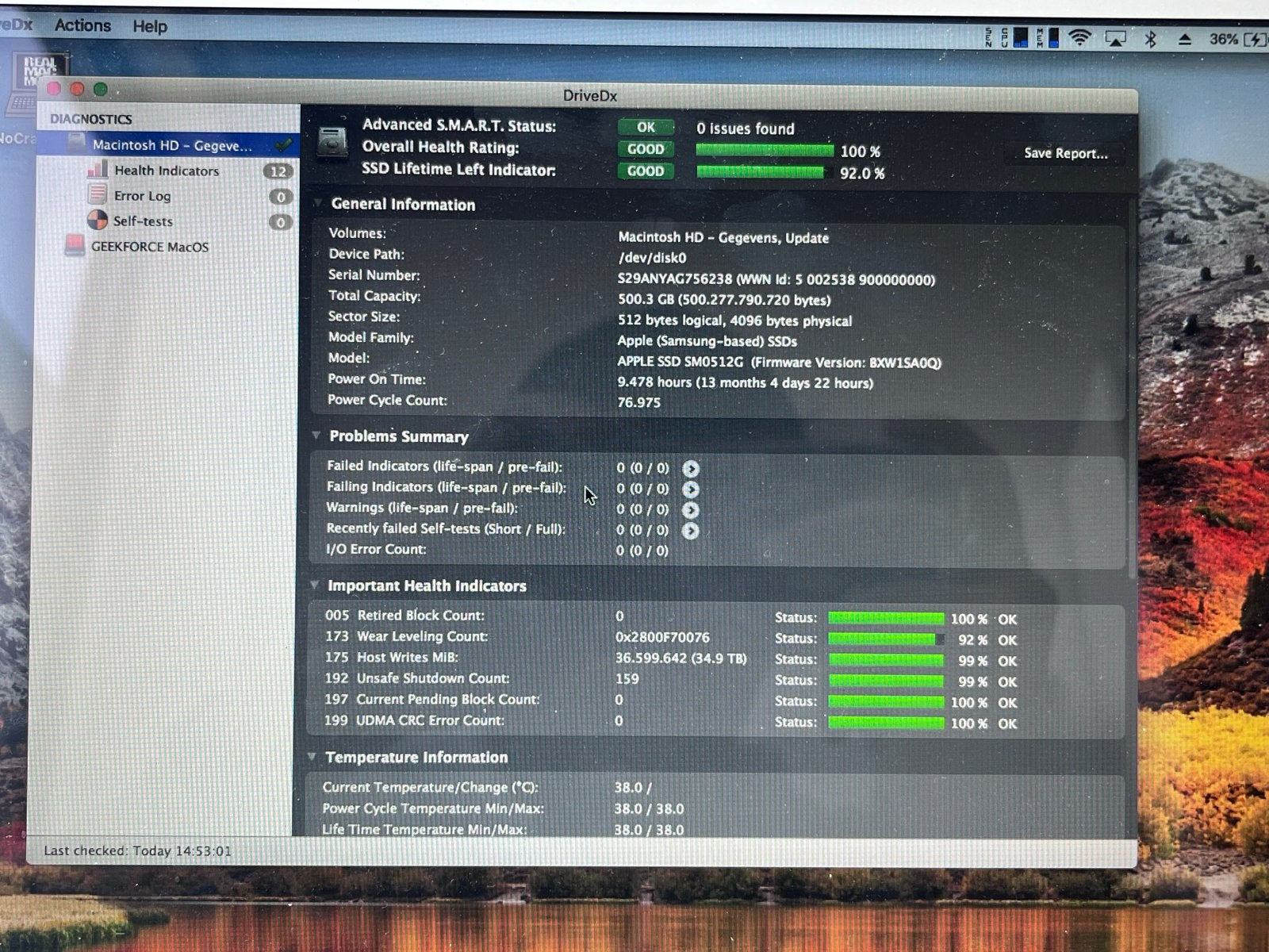 Apple Samsung SSD 512GB (MZ-JPU512T/0A6) voor MacBook, Computers en Software, Harde schijven, Intern, Gebruikt, SSD, Ophalen of Verzenden