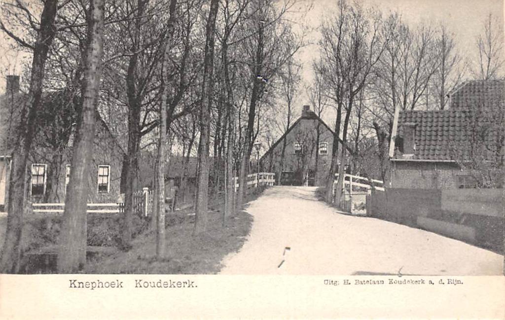 Koudekerk Knephoek Gnephoek Lagewaard Z H, Verzenden, Voor 1920, Gelopen, Zuid-Holland