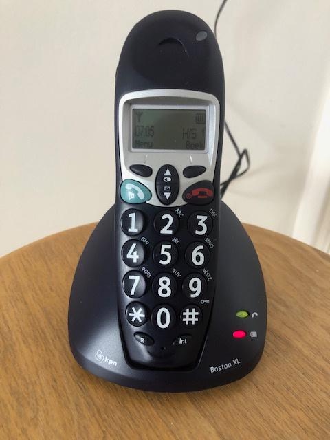 telefoon draadloos met grote toetsen, Ophalen, Zo goed als nieuw, 1 handset