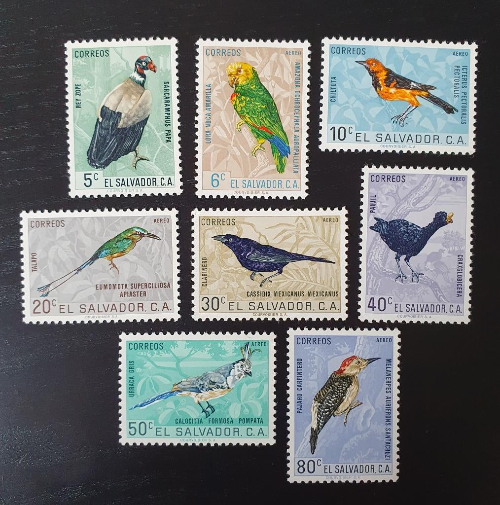El Salvador 1963 Vogels Michel 862-869 postfris, Verzenden, Postfris, Dier of Natuur
