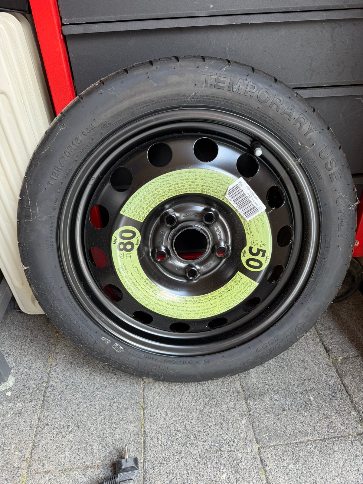 Origineel reservewiel/thuiskomer 16 inch T125/70 R16 96M, Verzenden, Nieuw