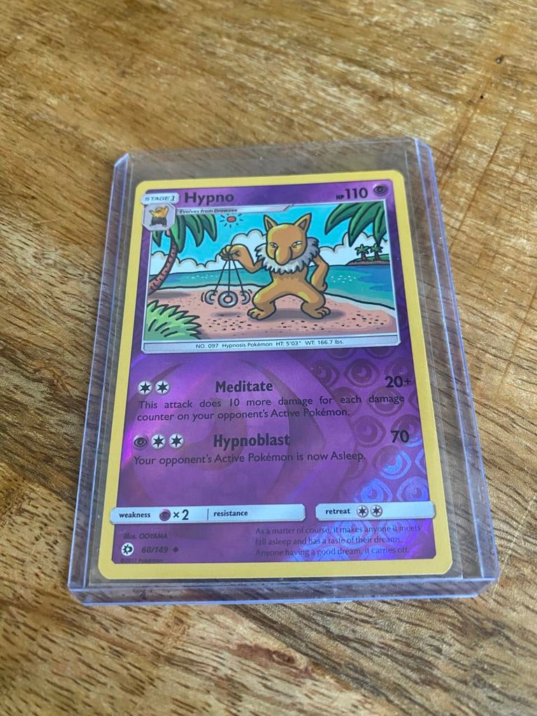 Hypno Pokémon Kaart 60/149 - Sun & Moon Base Set, Verzenden, Zo goed als nieuw, Losse kaart
