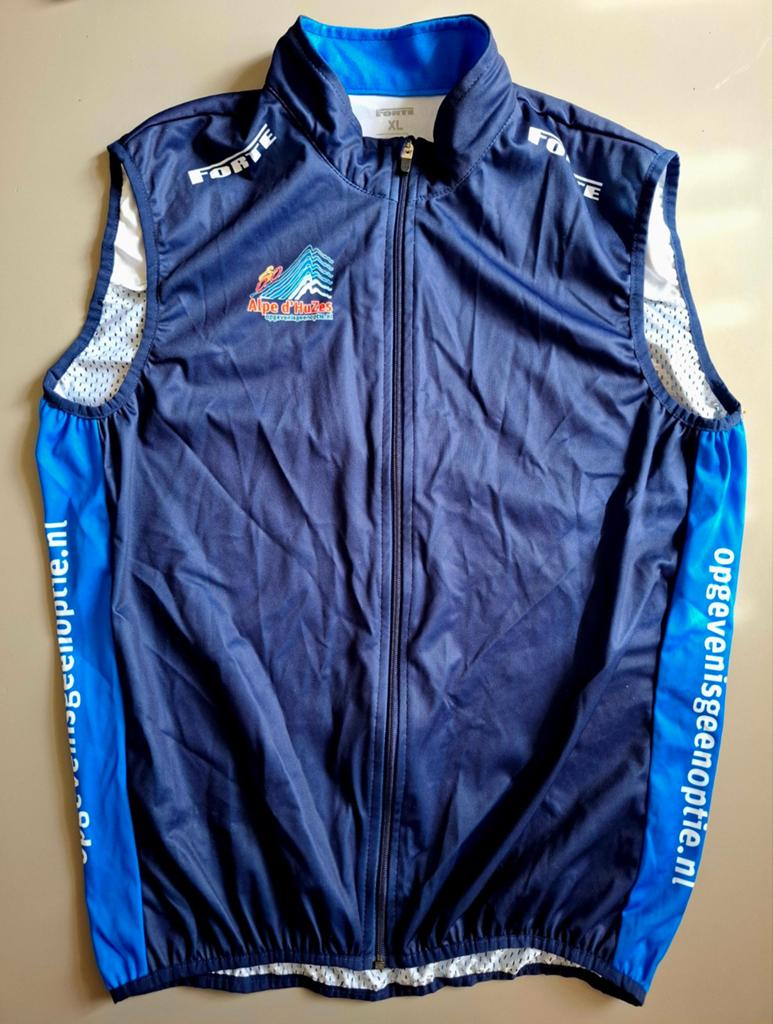 Alpe d'HuZes Hesje - Hardlopen/Fietsen, Blauw, Maat 46/48 (XL) of groter, Ophalen of Verzenden, Zo goed als nieuw