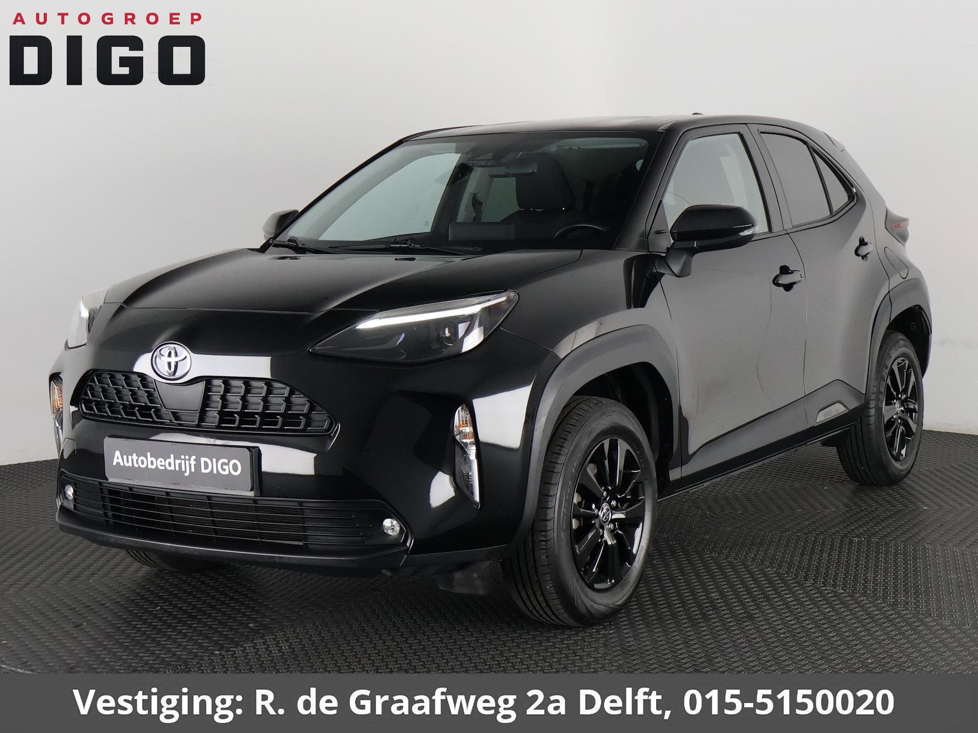 Toyota Yaris Cross 1.5 Hybrid 115 Black Edition | Apple Carp, Auto's, Dealer onderhouden, Stof, 116 pk, Zwart