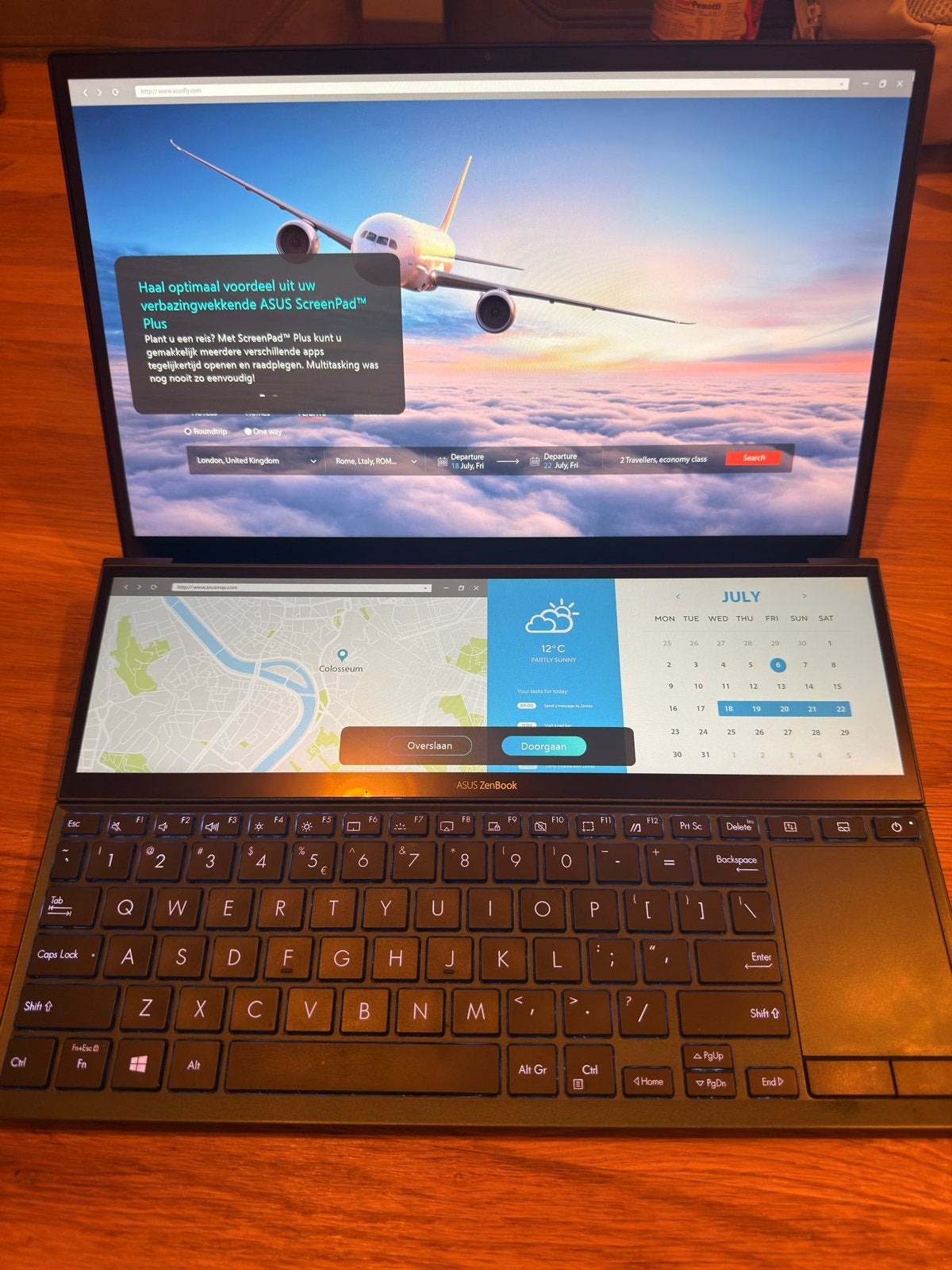 ASUS Zenbook Duo 14 UX482EAR - i7 / 16GB Ram / 1Tb / Touch, Computers en Software, 2 tot 3 Ghz, Qwerty, Ophalen of Verzenden, Zo goed als nieuw