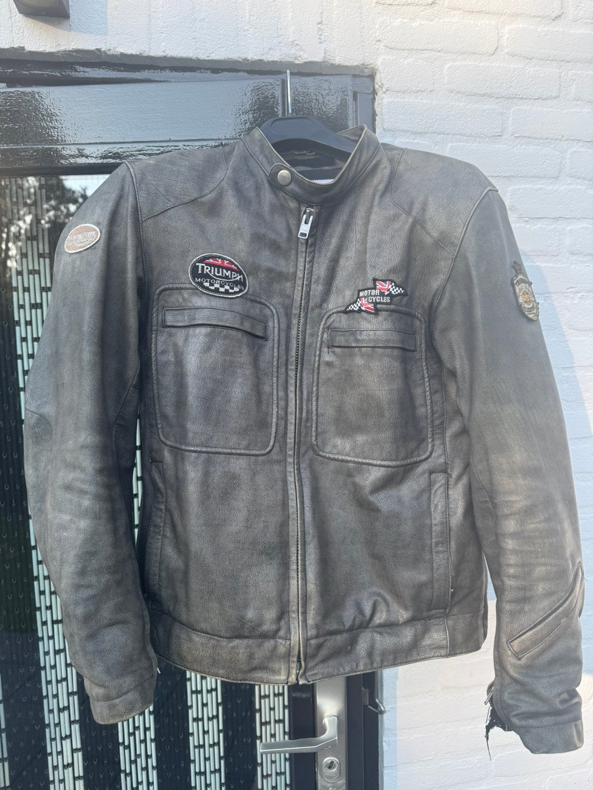 Triumph leren zomer motorjas unieke versie, Overige merken, Heren, Jas | leer, Ophalen of Verzenden