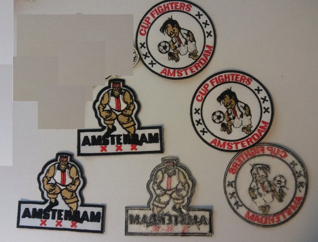 Cup Fighters Amsterdam sport patches embleem kleding voetbal, Ophalen of Verzenden, Nieuw, Overige typen