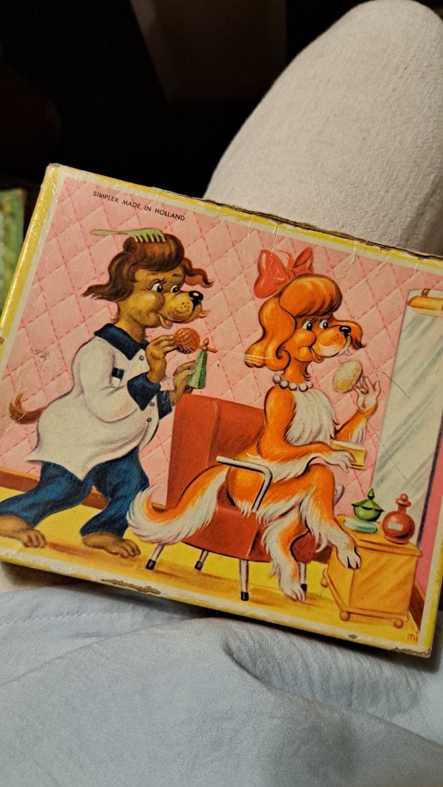 Vintage houten legpuzzels Simplex - Diverse afbeeldingen, 2 tot 4 jaar, Gebruikt, Ophalen of Verzenden, Van hout
